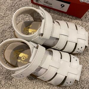 See Kai run white sandals